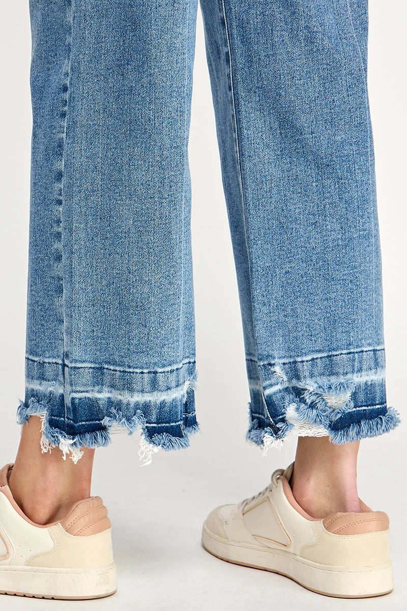 Tummy Control High Rise Crop Wide w/ Released Hem