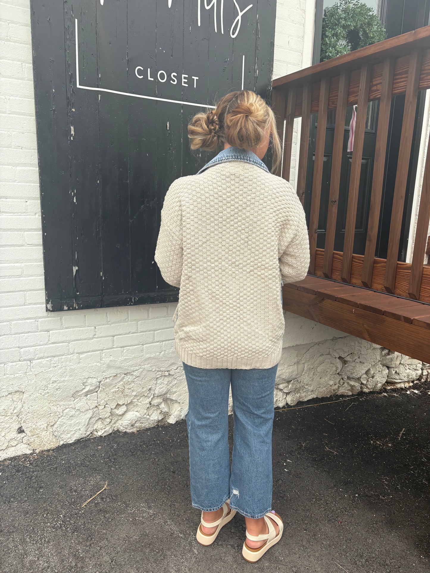 Mixed Media Cardigan
