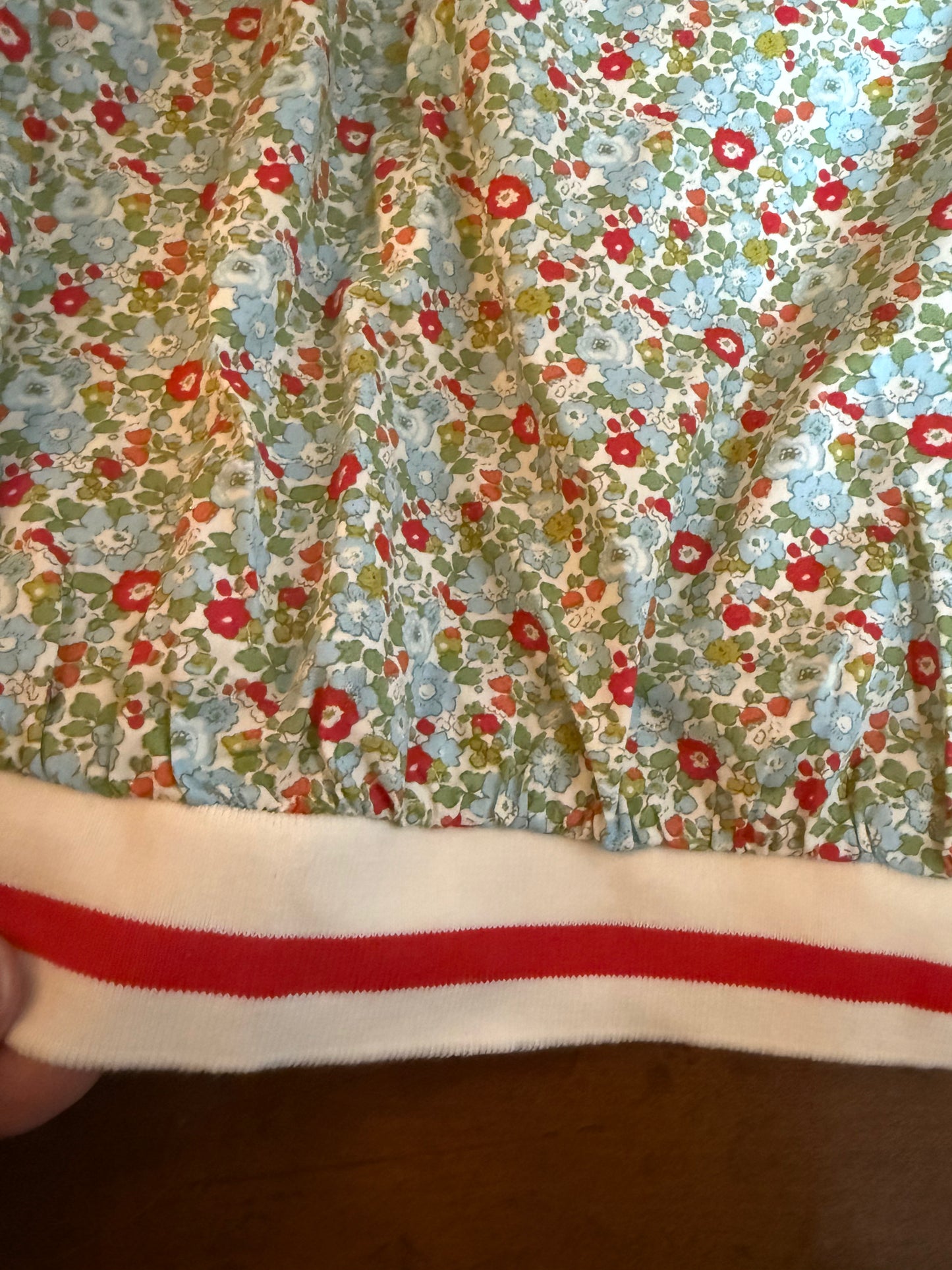 Floral Blouse laced ruffled sleeve
