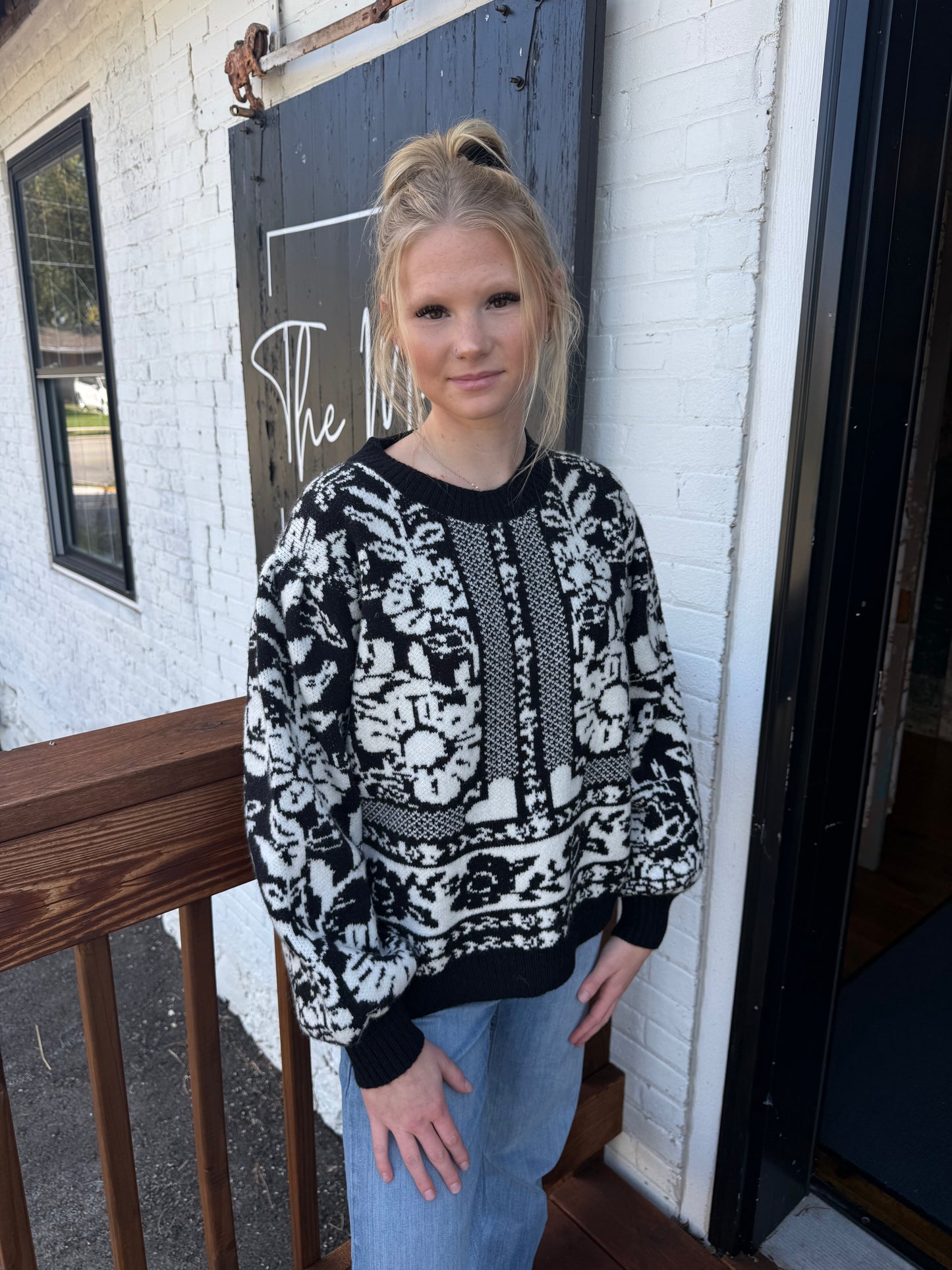 Moira Rose Balloon Sleeve Sweater